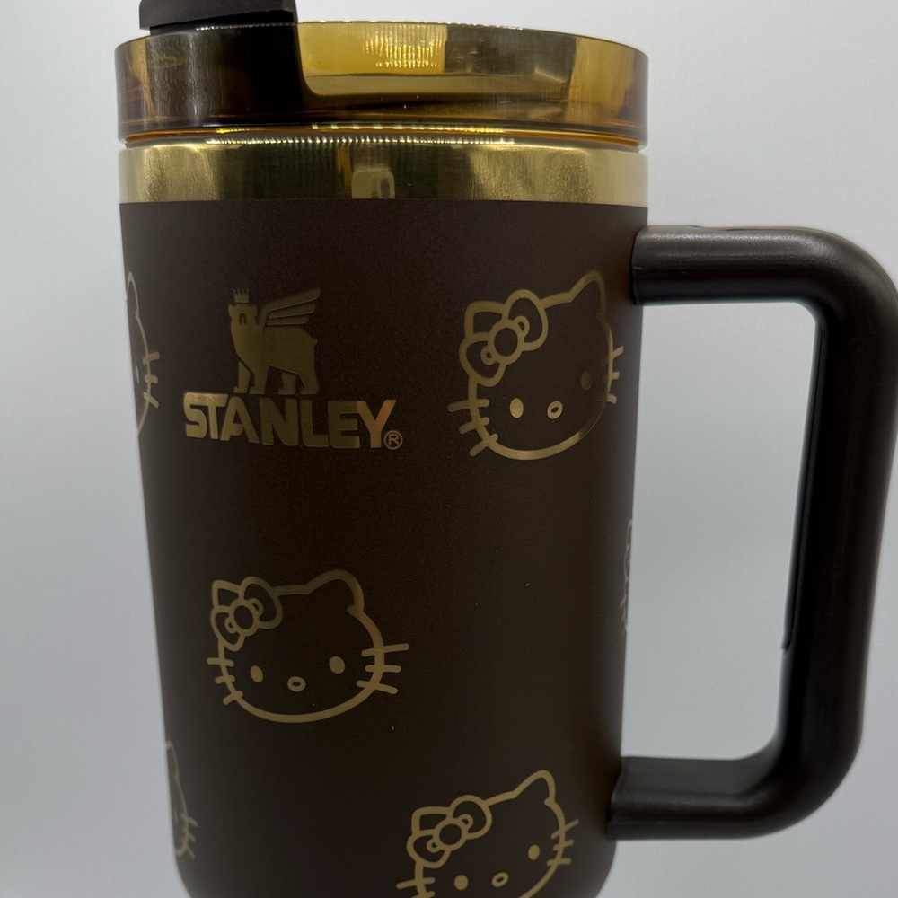 Stanley Brown and Gold Hello Kitty Tumbler- 40 onz - Picture 5 of 13